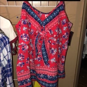 spaghetti strap blouse.